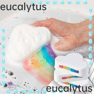 Eucalytus1 บาธบอมบ์ รูปก้อนเมฆ สายรุ้ง เป็นมิตรกับสิ่งแวดล้อม ให้ความชุ่มชื้น ทําความสะอาดผิว สําหรับเด็ก