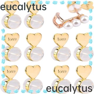 Eucalytus1 ซิลิโคนยกต่างหูแหวน สําหรับทําเครื่องประดับ แหวนชุบ กรอบเปล่า ต่างหูกระดุม สําหรับทําเครื่องประดับ