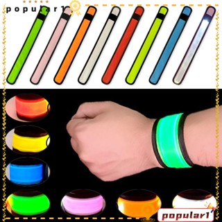 Popular ปลอกแขนไฟ LED 8 สี สําหรับวิ่งกลางคืน ขี่จักรยาน