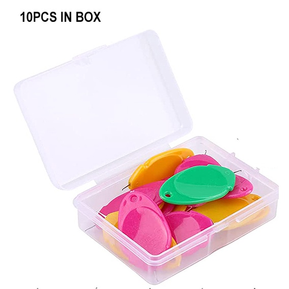 เข็มพลาสติก ติดตั้งง่าย สําหรับจักรเย็บผ้า 10 ชิ้น - รูปที่ 2