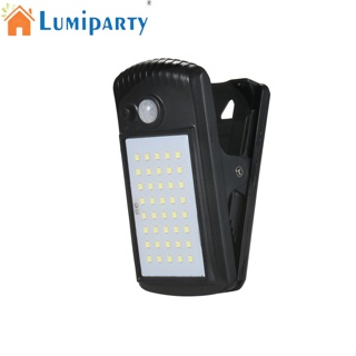 Lumiparty ไฟ Led 40 ดวง พลังงานแสงอาทิตย์ 3 โหมด Ip65 กันน้ํา เซนเซอร์จับการเคลื่อนไหว สําหรับรั้ว ดาดฟ้า