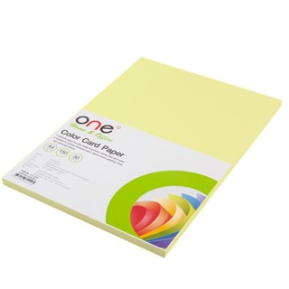 ONE กระดาษการ์ดสี A4 150แกรม (แพ็ค50แผ่น) ONE