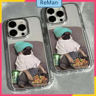          เคสโทรศัพท์มือถือชุบไฟฟ้า ลายปั๊ก สําหรับ apple iphone 11 14Promax 13 Xs Xr 11 12pro 14Promax 14plus 13 12pro 11 pro max Xr Xs max 7 8 Plus 13 pro max 13 12 12pro 11promax