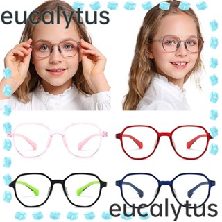 Eucalytus1 แว่นตา ป้องกันแสงสีฟ้า แบบพกพา ใส่สบาย TR90 สําหรับเด็กผู้ชาย และเด็กผู้หญิง