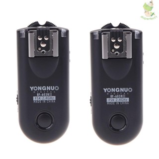 Yongnuo RF-603N II รีโมตแฟลชทริกเกอร์ไร้สาย N1 สําหรับกล้อง D800 D700 D300 D200 D3 Came-8.9