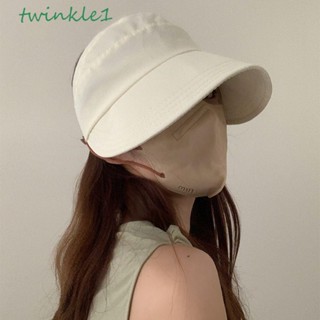 Twinkle1 หมวกเบสบอล กันแดด ลําลอง เรียบง่าย สไตล์เกาหลี สําหรับผู้หญิง