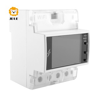 At4pw 100A Tuya WIFI Din Rail Smart Meter AC 220V 110V เครื่องวัดพลังงานดิจิตอล แรงดันไฟฟ้า มอนิเตอร์ไฟฟ้า