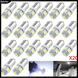 [sylviar] หลอดไฟ Led T11 Ba9s 5050 5smd สําหรับติดป้ายทะเบียนรถยนต์ 20 ชิ้น