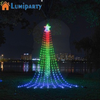 Lumiparty สายไฟหิ่งห้อย Rgb รูปดาว 8 โหมด สําหรับตกแต่งคริสต์มาส กลางแจ้ง