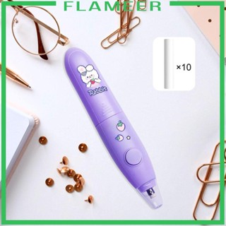 [Flameer] ยางลบไฟฟ้า แบบเติม 10 ชิ้น สําหรับผู้ใหญ่ และเด็ก