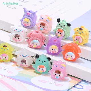 &lt;Arichsing&gt; กระเป๋าเป้สะพายหลัง ลายการ์ตูนเด็กผู้หญิง 3D DIY สําหรับตกแต่งบ้านตุ๊กตา