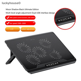 Luckyhouse0^^ ฐานระบายความร้อน พอร์ต Usb ปรับได้ สําหรับแล็ปท็อป โน้ตบุ๊ก