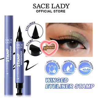 CYREAL CYREAL Sace Lady Winged Eyeliner Waterproof Smudge-Proof Double Head Seal St-Amp Liquid Eye Liner ปากกาธรรมชาติและทนทานไม่ซีดจางง่าย