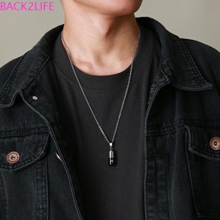 Back2life สร้อยคอ จี้รูปขวดยา เครื่องประดับ สําหรับผู้ชาย