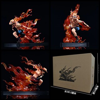 ((พร้อมส่ง) โมเดลฟิกเกอร์ One Piece GK Flame Ace Drift Ace Combat Edition สีดํา