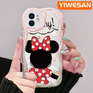 เคสโทรศัพท์มือถือ ซิลิกาใส กันกระแทก ลายมินนี่เมาส์น่ารัก สําหรับ iPhone 12 12 Pro 12 Mini 12 Pro Max