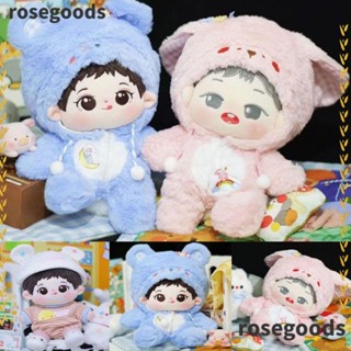 Rosegoods1 ชุดบอดี้สูท ผ้าฝ้าย คุณภาพสูง 3 สไตล์ 20 ซม. สําหรับตุ๊กตา