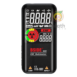 Bside S20 เครื่องตรวจจับรังสีแม่เหล็กไฟฟ้า EMF อัจฉริยะ หน้าจอสี 3.5 นิ้ว นับได้ 9999 ครั้ง ชาร์จอัตโนมัติ AC DC