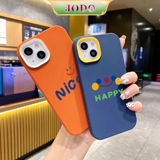 3 In 1 เคสโทรศัพท์ ซิลิโคนนิ่ม TPU กันกระแทก กันฝุ่น ลายหน้ายิ้ม Nice สําหรับ iPhone 14 13 12 11 Promax 6 6S 7 8 Plus X XR XSMax SE