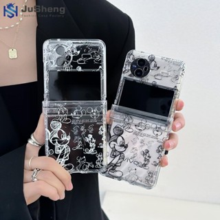 Jusheng เคสโทรศัพท์มือถือ แบบฝาพับ ลายมิกกี้เมาส์ สามชิ้น สําหรับ vivo X