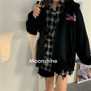 Moon  เสื้อกันหนาว เสื้อคลุม ย้อนยุคในอเมริกา oversize 2023 NEW AG081027 Unique ins สบาย Beautiful A98J24N 36Z230909