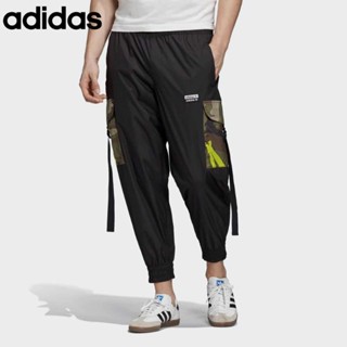 Adidas ของแท้ 100% กางเกงคาร์โก้ เข้ารูป สไตล์สตรีท แฟชั่นสําหรับผู้ชาย