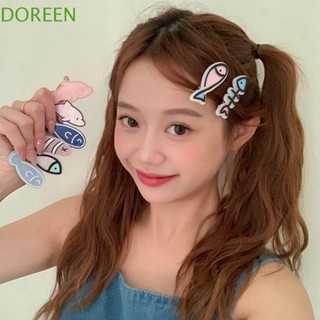 Doreen กิ๊บติดผม กระดูกปลา การ์ตูนสัตว์ สร้างสรรค์ อะคริลิค ปิ่นปักผม ทุกวัน