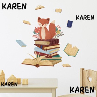 Karen สติกเกอร์ติดผนัง มีกาวในตัว สําหรับตกแต่งบ้าน หน้าต่าง