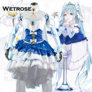 [Wetrose] ชุดคอสเพลย์เจ้าหญิง Snow Miku Yuki Miku 2019 สําหรับผู้หญิง