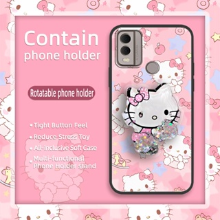 Soft Case Anti-knock Phone Case For Nokia C22 Waterproof Anti-dust glisten Dirt-resistant Fashion Design Cartoon drift sand TPU