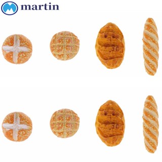 Martin ขนมปังปลอม ขนาดเล็ก สเกล 1/12 อุปกรณ์เสริม สําหรับตกแต่งบ้านตุ๊กตา 4 ชิ้น ต่อชุด