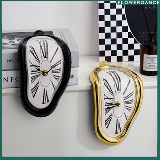 Surreal Melting นาฬิกา Silent Melting Wall Clock Salvador Dali สไตล์ตกแต่งบ้านผนังนาฬิกา Office Shelving โต๊ะตารางของขวัญดอกไม้