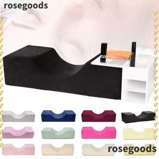 Rosegoods1 หมอนเมมโมรี่โฟม รูปตัว U พร้อมหมอนรองขนตา สําหรับต่อขนตา