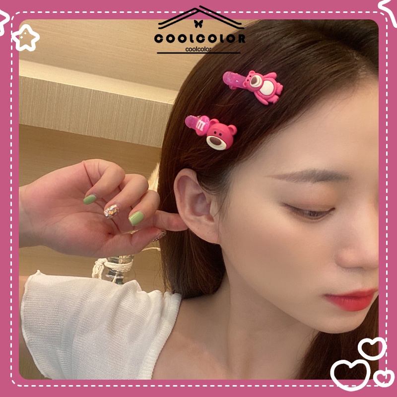 ในไทย กิ๊บติดผมรูปตุ๊กตาหมีสตรอเบอร์รี่น่ารักลายการ์ตูนน่ารักๆแฟชั่นinsสําหรับเด็กผู้หญิง