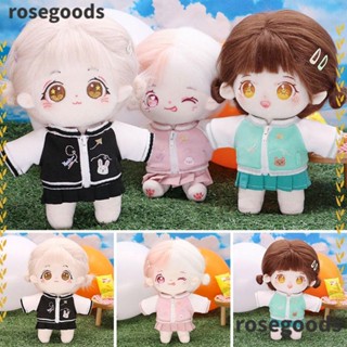 Rosegoods1 เสื้อผ้าตุ๊กตาไอดอล ผ้าฝ้าย ขนาด 20 ซม. อุปกรณ์เสริม สําหรับตุ๊กตา