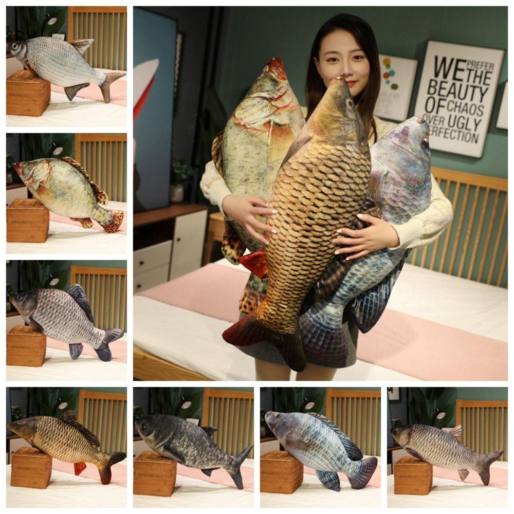 FLUME จําลองปลาของเล่นตุ๊กตา,การ์ตูนปลาปลานิลการ์ตูนปลายัดตุ๊กตา,ตลก Plush 30/40 ซม.น่ารักปลาอะนิเมะหมอนตุ๊กตาสาว Xmas ของขวัญ - รูปที่ 5