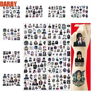 Darby สติกเกอร์รอยสัก ลายวันพุธ แบบใช้แล้วทิ้ง แฟชั่นสําหรับเด็กผู้ชาย และเด็กผู้หญิง