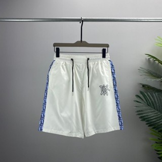 57TG high quality dr summer new ribbon mens casual cropped pants