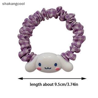 Shakangcool ยางรัดผม แบบยืดหยุ่น ลายการ์ตูน Sanrio Kuromi Cinnamoroll น่ารัก สําหรับเด็กผู้หญิง