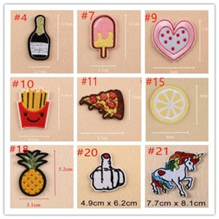 Food &amp; fruit Embroidered Sew On / Iron On Patches Badge Dress Fabric Applique Clearance sale