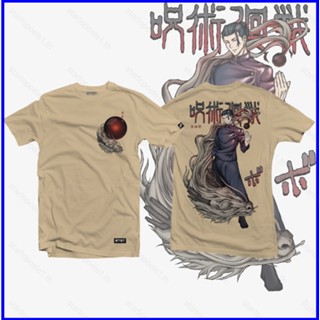 เสื้อยืดแขนสั้นลําลอง พิมพ์ลายกราฟฟิค Jujutsu Kaisen Suguru Geto พลัสไซซ์ แฟชั่นสําหรับผู้ชาย และผู้หญิง