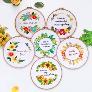 Beginner Embroidery DIY Material Cross Stitch Kit Embroidery Hanging Painting