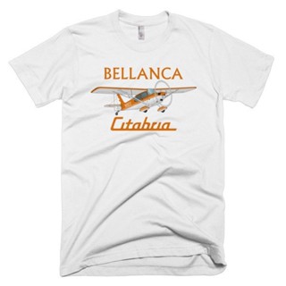 Bellanca Citabria 7KCAB (สีส้ม) เสื้อยืด ลายเครื่องบิน          