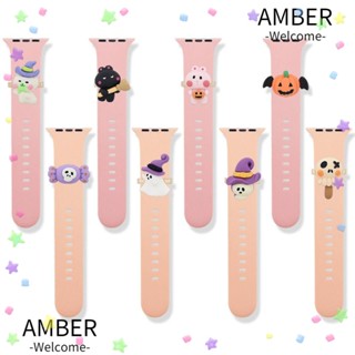 Amber เครื่องประดับ สายนาฬิกาข้อมือ อัจฉริยะ น่ารัก แฟชั่น สําหรับวันฮาโลวีน