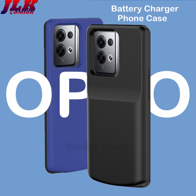 [JLK] 6800mAh Battery Portable Power Bank Charger Case for Oppo Reno 10/9/8/7/6 A92S A56 A72 A95 A57 A53 A91 A96 K10 Find X6 X5 X3 Pro Power Cover for Realme GT NEO 5/3/2 V25 Q5 Q3