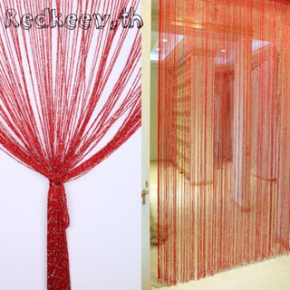 Redkeev™ ผ้าม่าน สีเงิน สําหรับตกแต่งประตู หน้าต่าง 1x2 เมตร