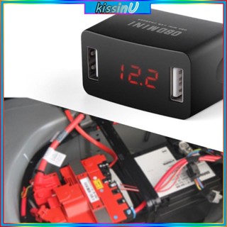 Kiss อะแดปเตอร์แยกที่ชาร์จ OBD 24 ชั่วโมง แบบพอร์ตคู่ ชาร์จเร็ว สําหรับจอดรถ