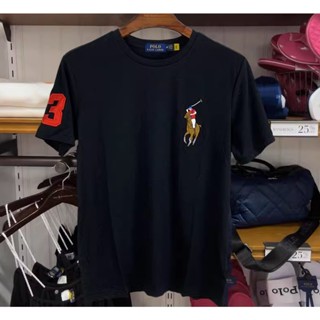 เสื้อยืดแขนสั้นลําลอง คอกลม ผ้าฝ้าย พิมพ์ลายโลโก้ Paul RL สไตล์คลาสสิก สําหรับผู้ชาย