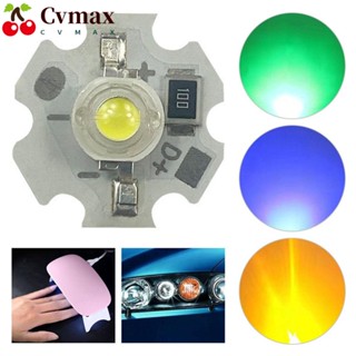 Cvmax ลูกปัดฮีตซิงก์ LED อะลูมิเนียม PCB 1W 3W พลังงานสูง ทนทาน 10 ชิ้น