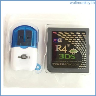 Wu แฟลชการ์ดเกม แบบพกพา พร้อมการ์ดรีดเดอร์ TF USB 2 0 สําหรับเกมคอนโซล NDS Series 3DS